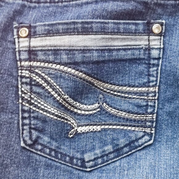 Christopher & Banks jeans straight leg blue women's size 16 - Picture 6 of 9